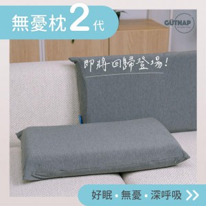 台灣 GUTNAP 無憂枕二代-雙層切割記憶棉枕 (特價中) (L碼)