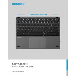 Momax ONELINK無線鍵盤連座枱皮套(售罄）