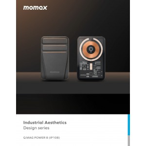 Momax Q.Mag Power 8 磁吸無線充流動電源連支架5000mAh(售罄）