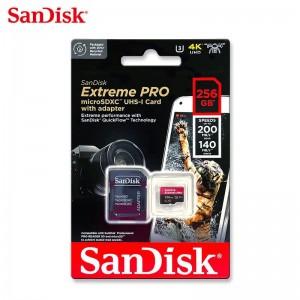 SanDisk Extreme PRO (256GB) A2 V30 高速microSD記憶卡