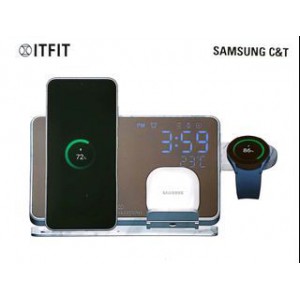 Samsung C&T - ITFIT 三合一多功能無線充電板 (包括30W 充電器) (優惠中)