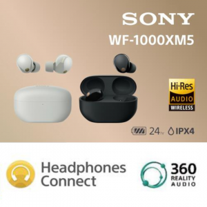 Sony WF-1000XM5 旗艦真無線藍牙耳機 (黑/白) (香港行貨)(特價中)