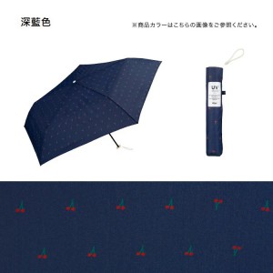 日本 WPC Air-Light Cherry mini 超輕盈防UV縮骨遮 (115g) (藍色)（售罄)